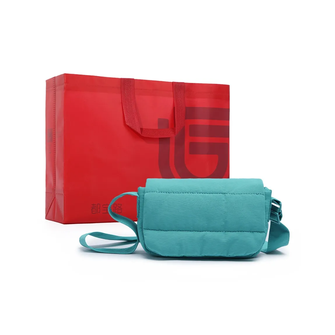 Dubaolu Сумка через плечо из ткани стандартная женская многоцветная