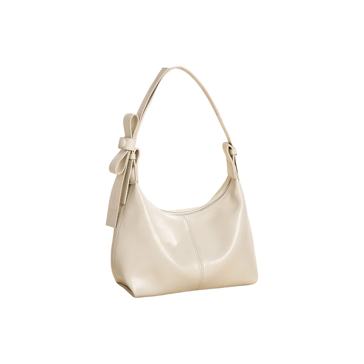 DIFENISE Корова Кожа Плечевая Сумка Стандартная Женская Молочный Белый Черный