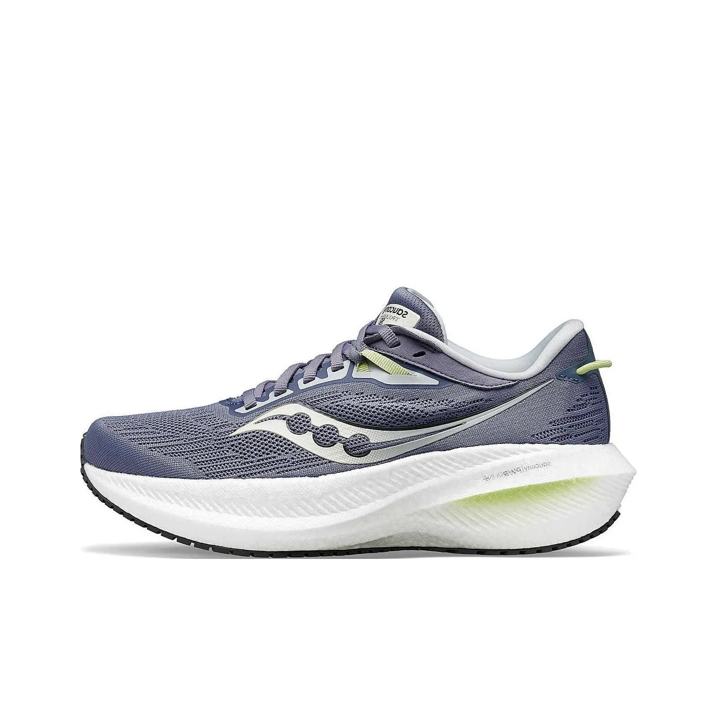 Saucony Triumph Victory 21 Амортизация и Дышащий Низкий Топ Спринт Бег на длинные дистанции Обувь Женская Фиолетово-Серый