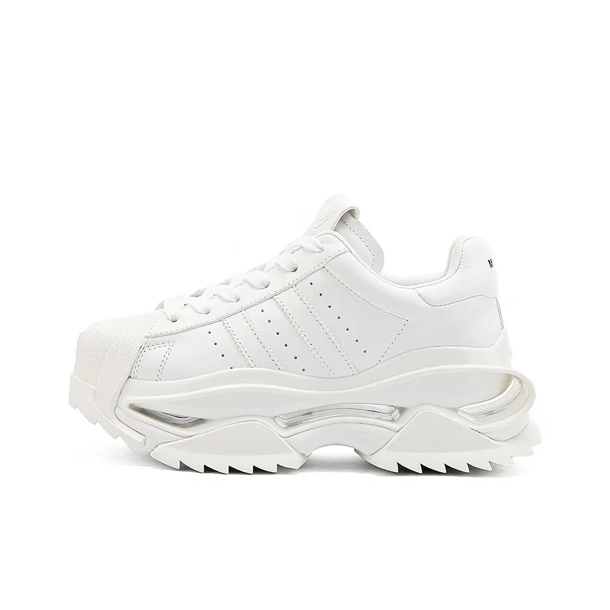 M88M Антискользящий и Износостойкий увеличивающий высоту Низкий Топ Тефлоновая Подошва Кроссовки Унисекс Белый