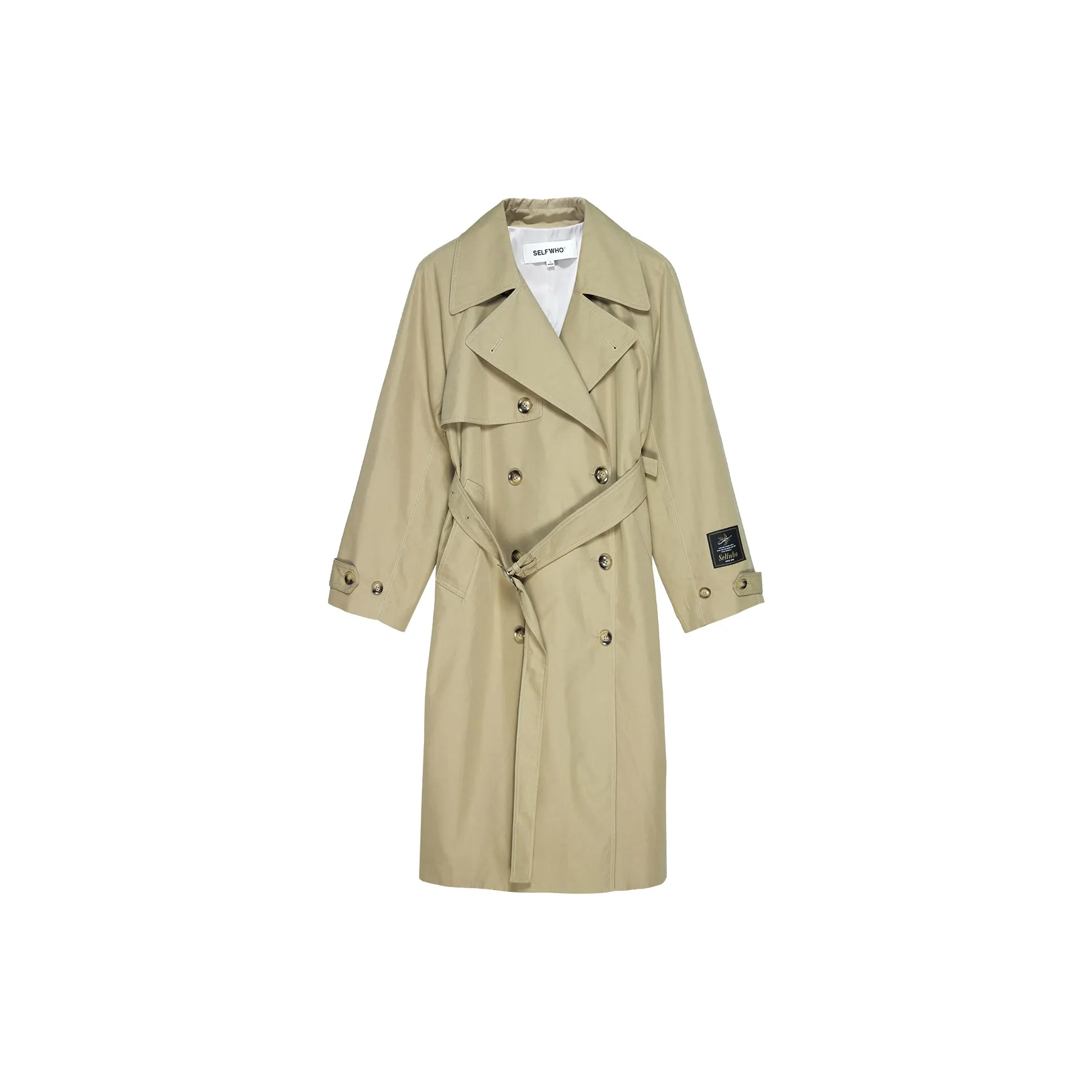 Self Who Trench Coat Women's Khaki