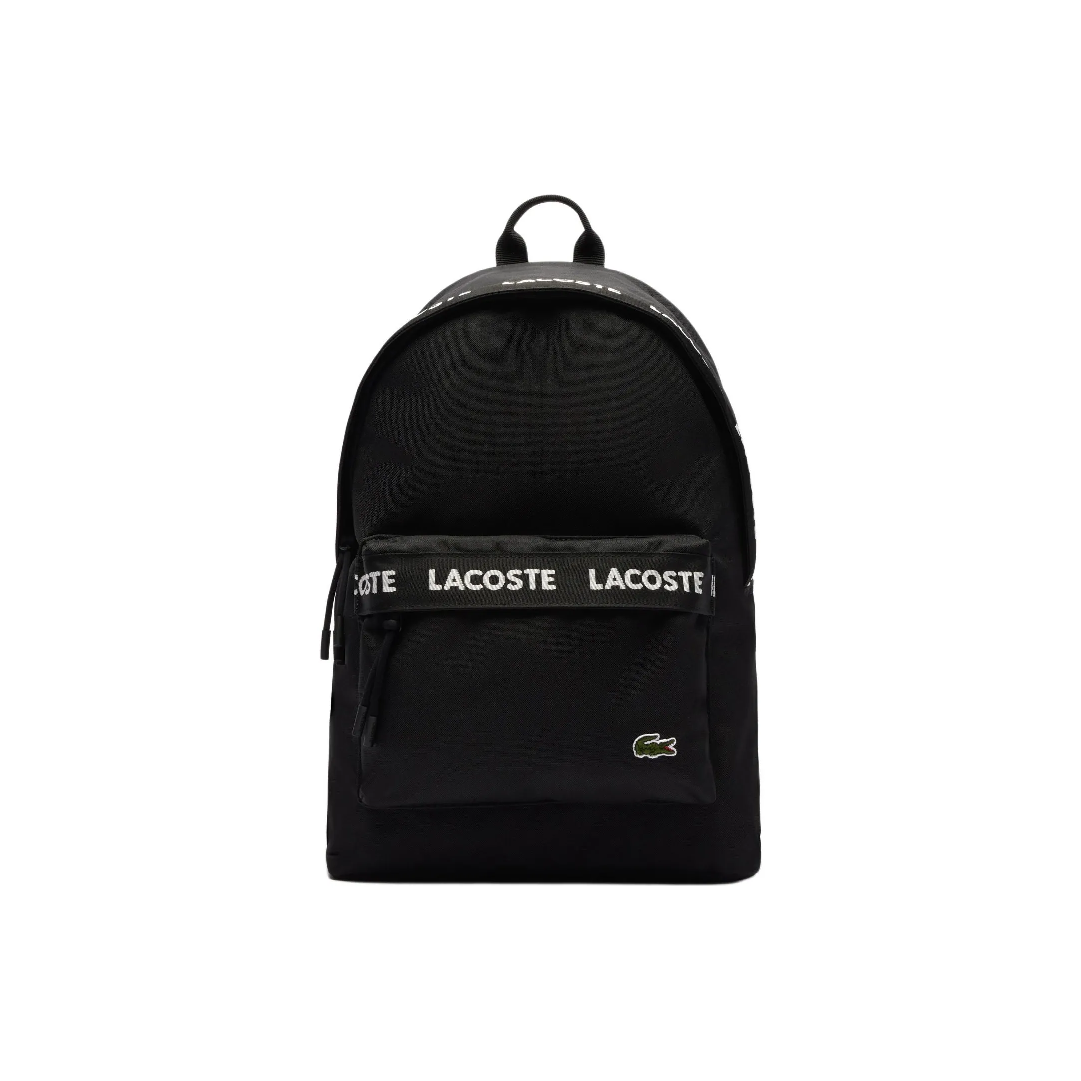 Рюкзак из полиэстера совместный с LACOSTE стандартный унисекс черный