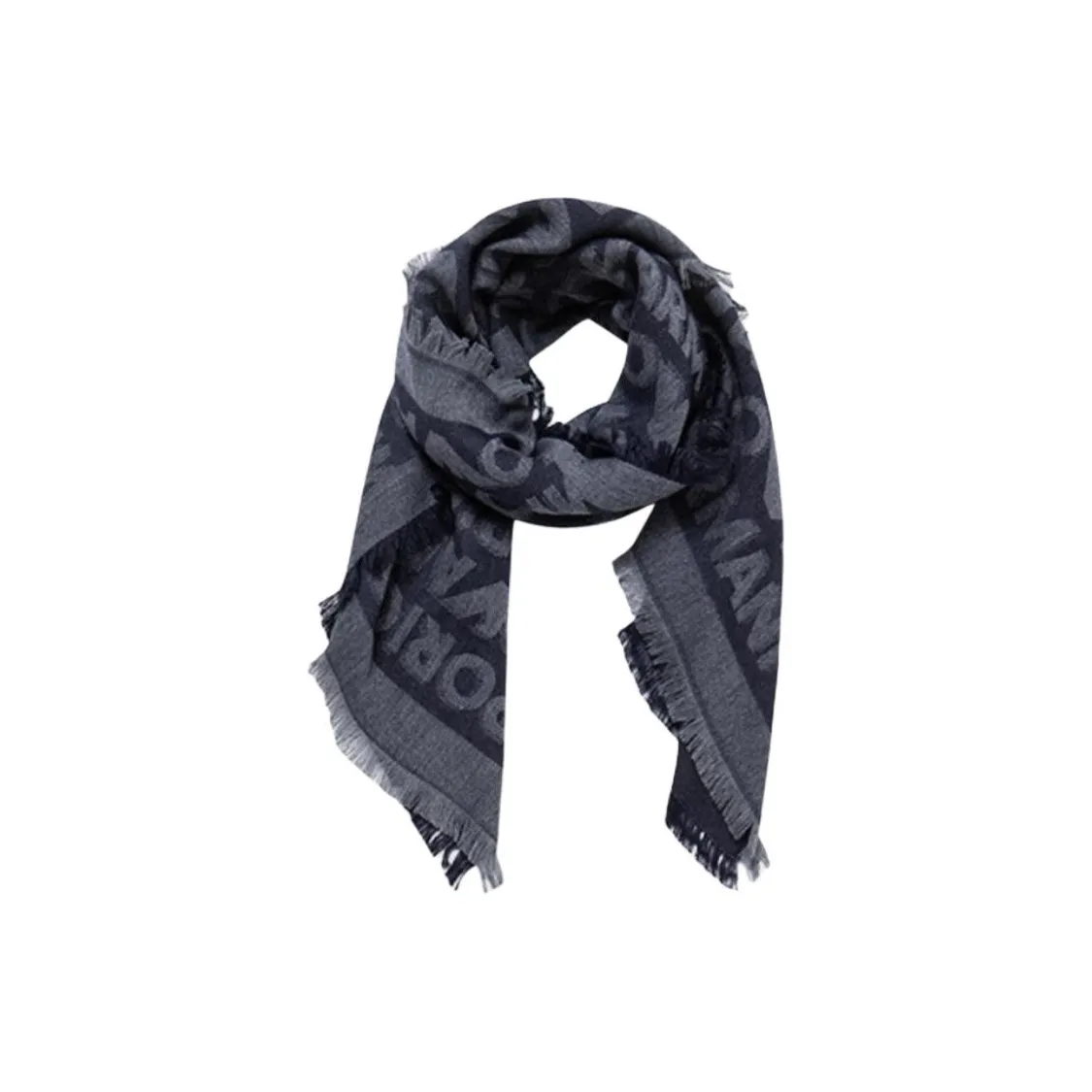 EMPORIO ARMANI Вискоза Вязаные Шарфы Мужской Синий