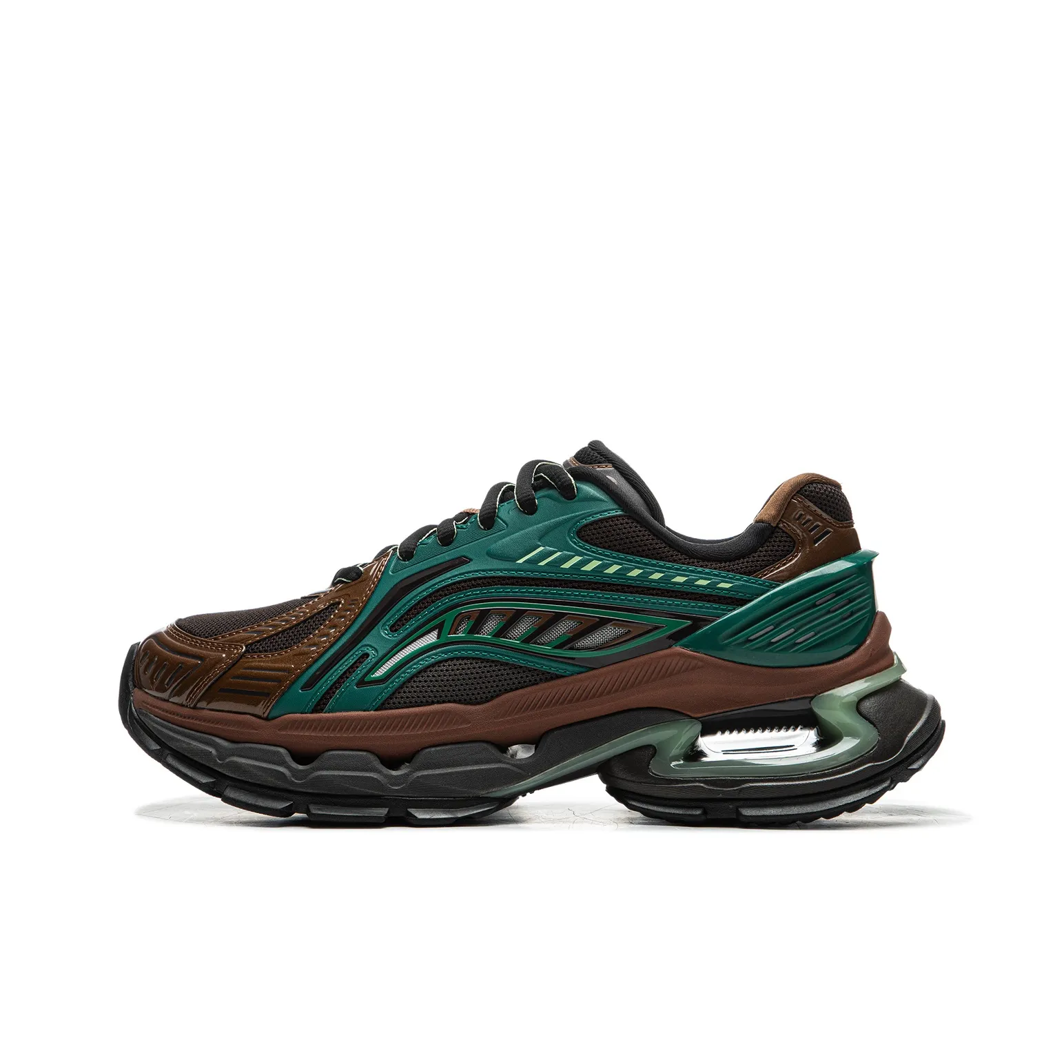 LiNing Furious Rider BOW Wear Resistant Low Top Casual Shoes Men's Greenish brown