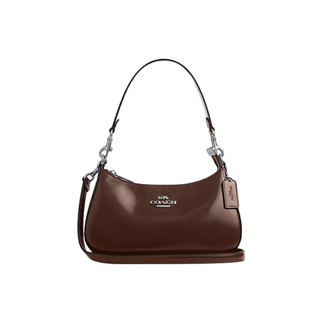 COACH Teri Cow Leather Crossbody Bag, Shoulder Bag Medium Size Women's Maple Leaf