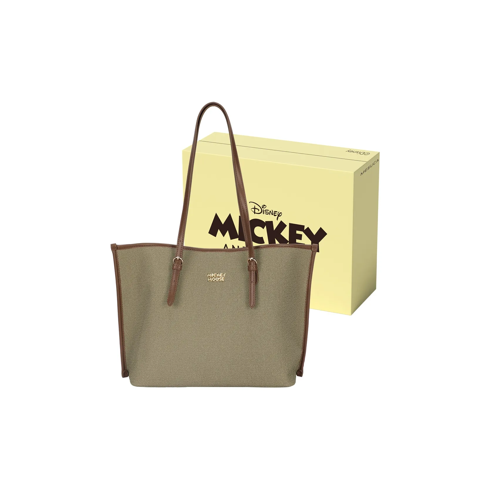 Disney Mickey Series Синтетическая кожа Сумка-тоут Одно плечо Стандартная Женская Коричневая