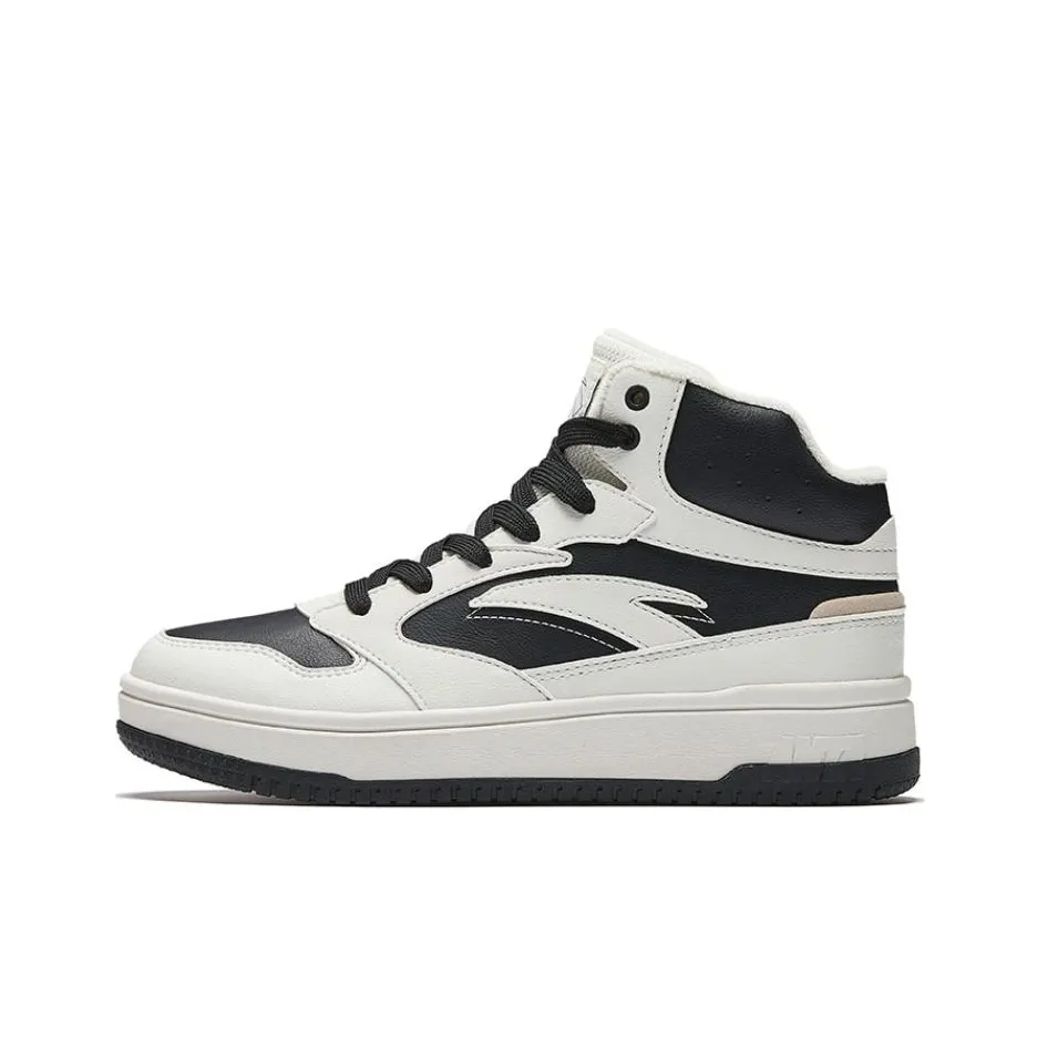 Anta противоскользящие устойчивые к истиранию высокие кроссовки для скейтбординга мужские черно-белые