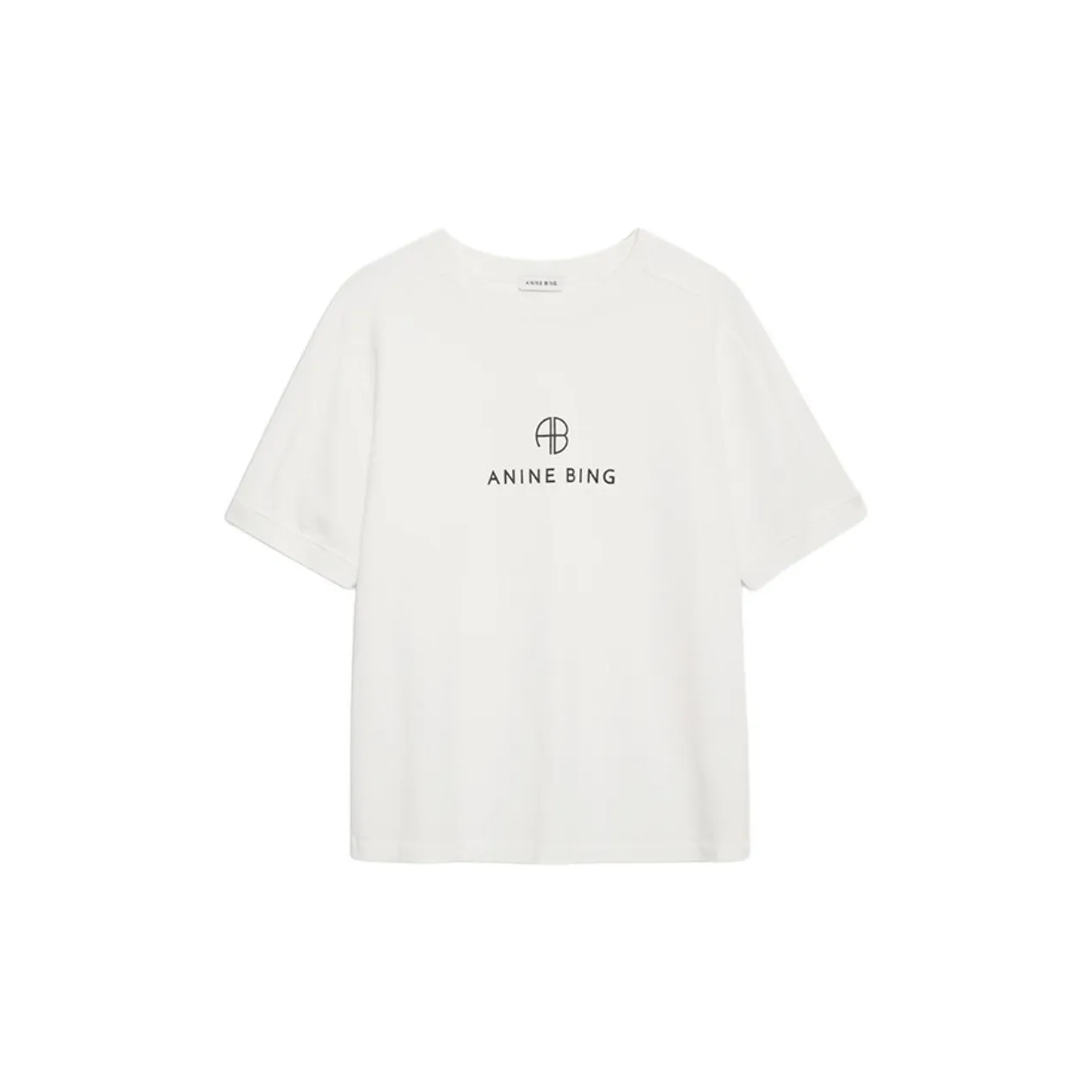 Anine Bing Jersey Logo Printed T Shirt