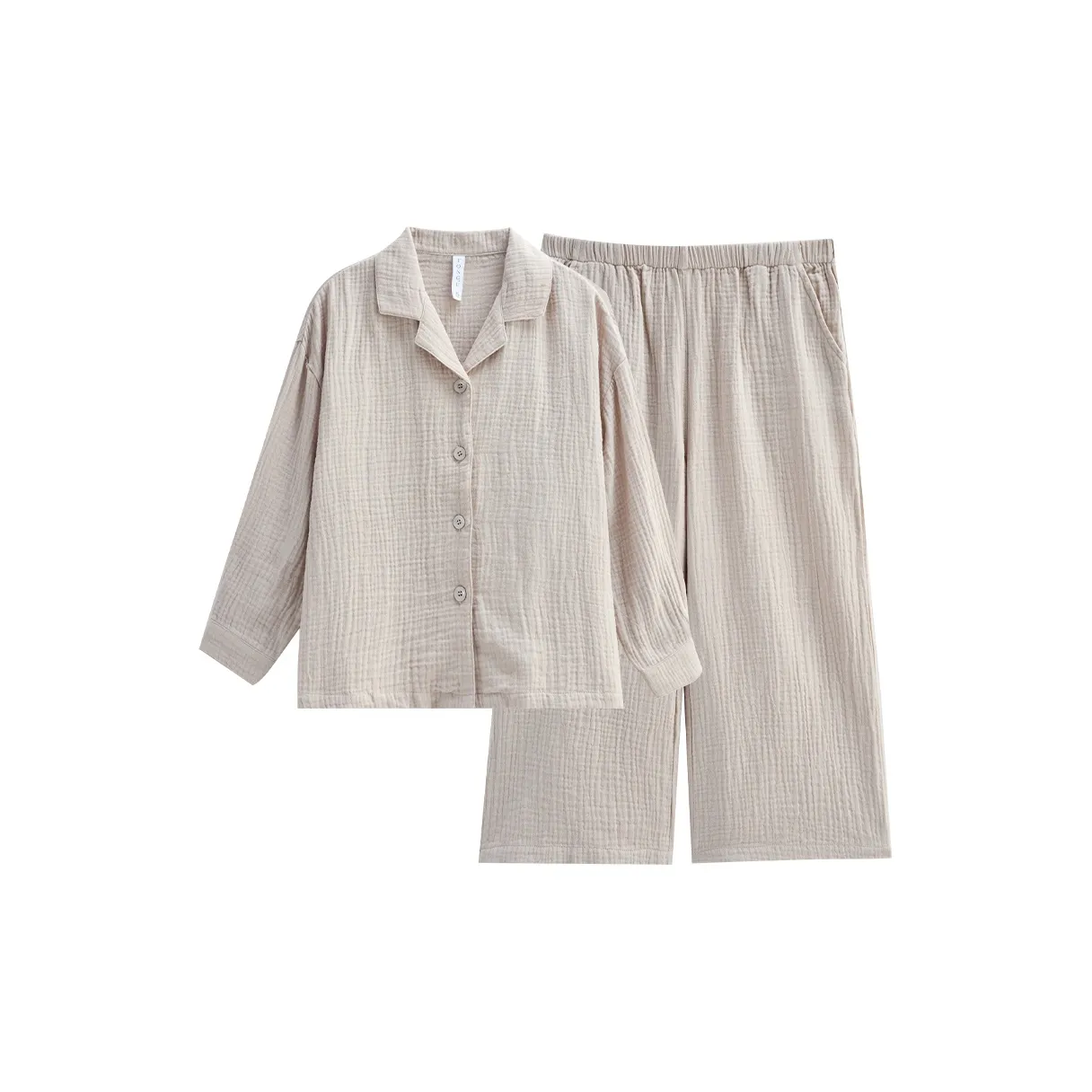 Same Language Пижамный комплект Женские Перо Серый цвет перо