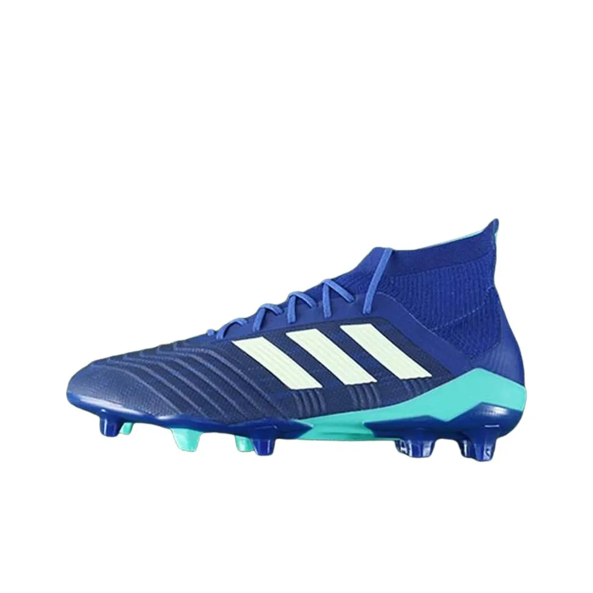 Adidas Predator 18.1 FG Firm Ground Firm Ground Slip Resistant, Abrasion Resistant, Breathable Soccer Shoes Men's Blue