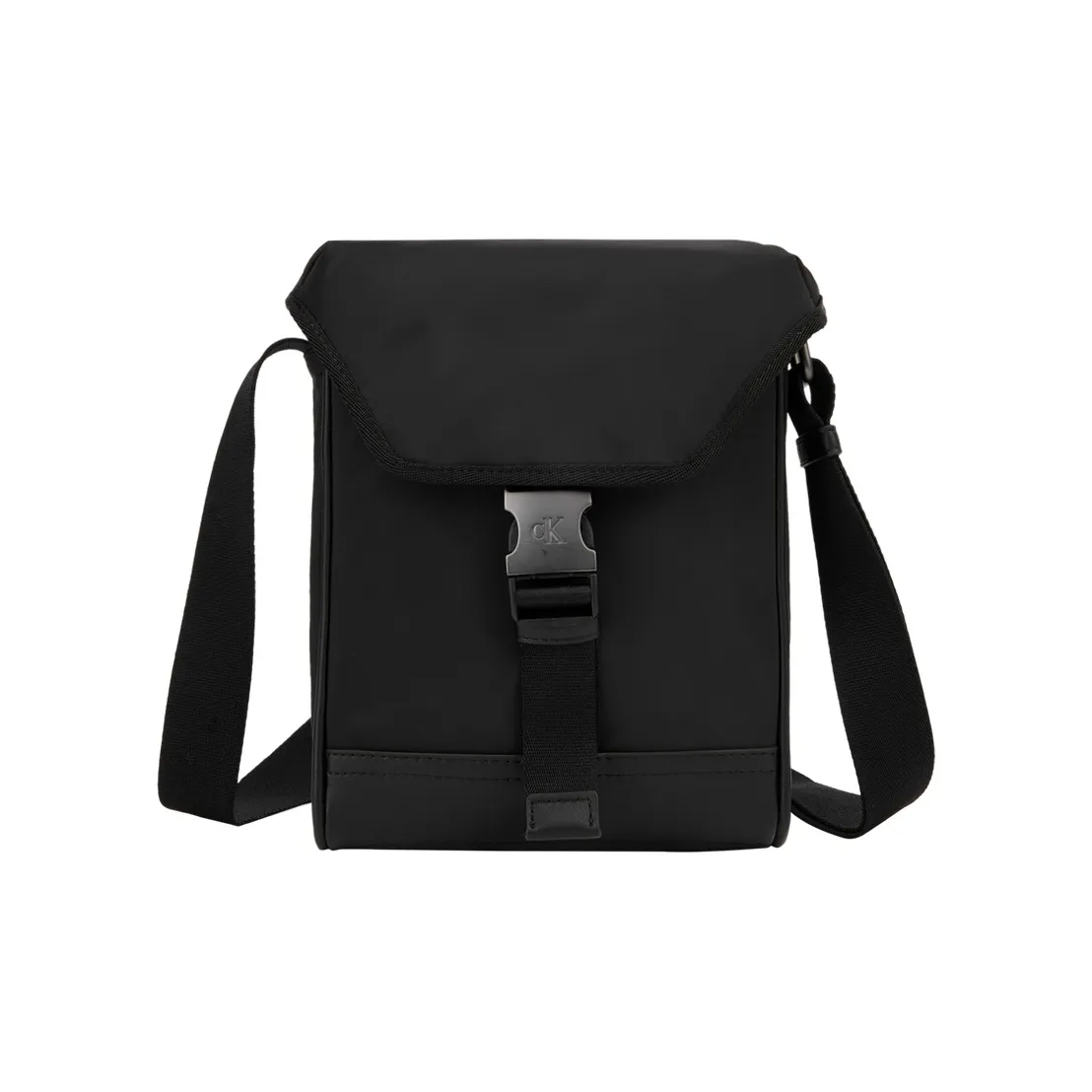 CALVIN KLEIN Fabric Crossbody Bag Medium Size Men's Space Black