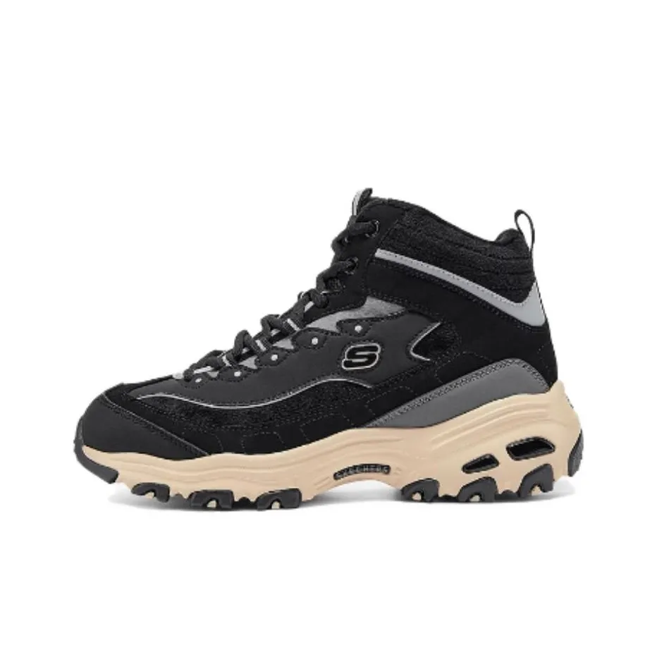 Skechers DLITES Дышащие Высокие Топы Casual Женские Черные
