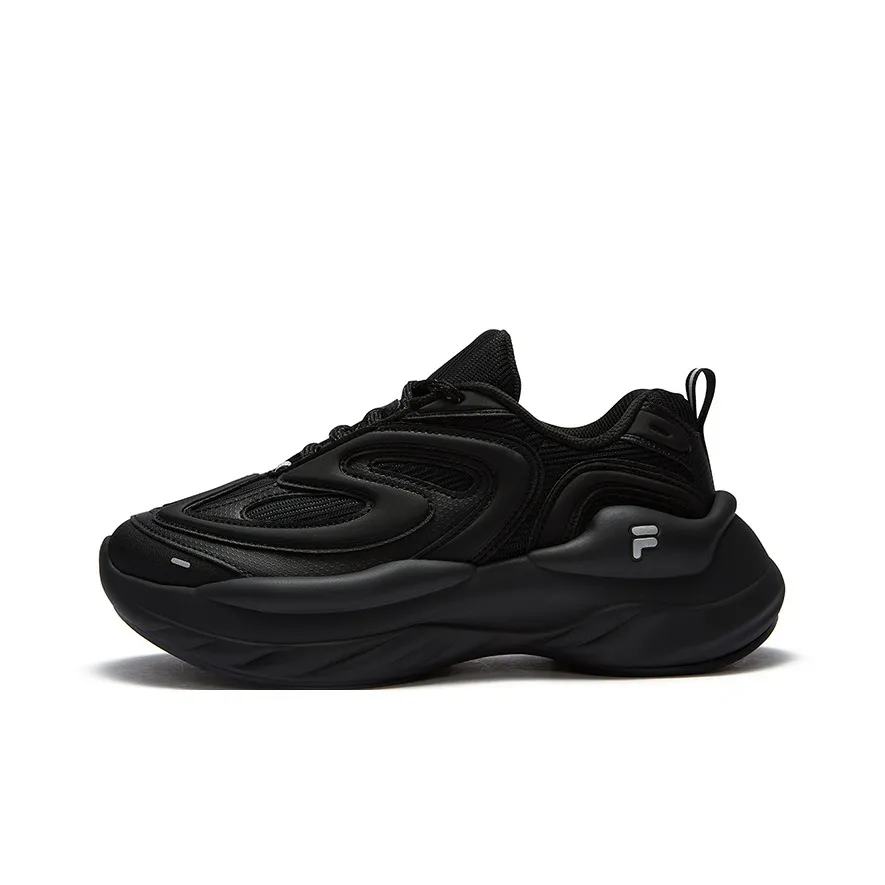 FILA FUSION BUZZARD Meteor Shoes Abrasion Resistant Moisture Wicking Coverage Low Top Casual Shoes Women's Black