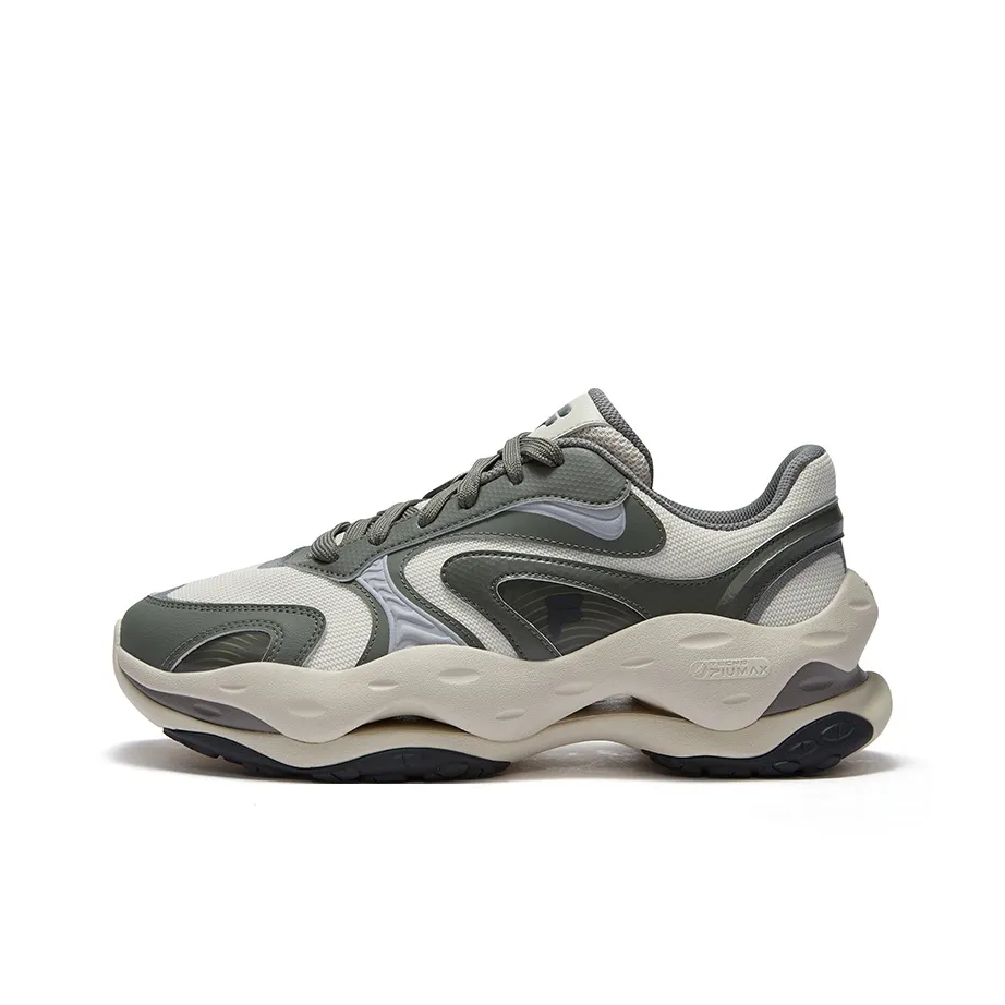 FILA FUSION Cheese Cheeses Low Top Casual Shoes Men's Gray Green