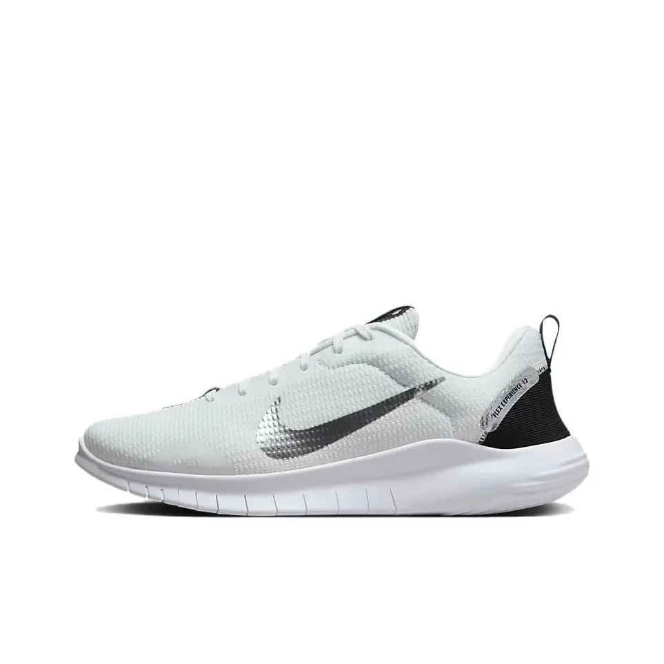 Nike Flex Experience Run 12 Premium Summit White Black White Metallic Silver Women's