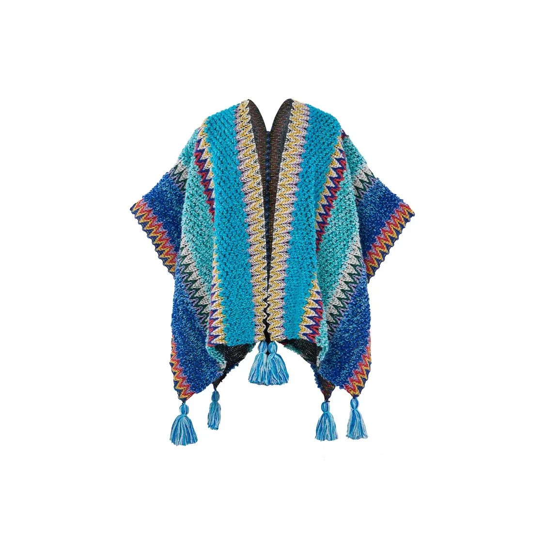 CAMEL Полиэстер Трикотаж Шарфы Женские Клуазон Синий Бирюзовый