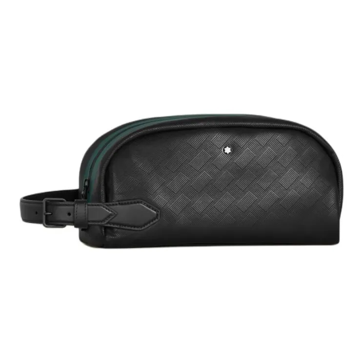 MONTBLANC Cow Leather Toiletry Bag Men's Black