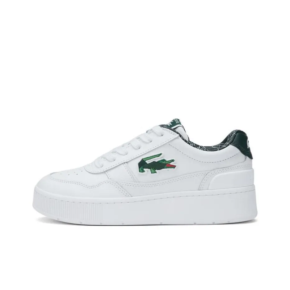 LACOSTE Низкие кроссовки для скейтбординга Женские Белые Темно-зеленые