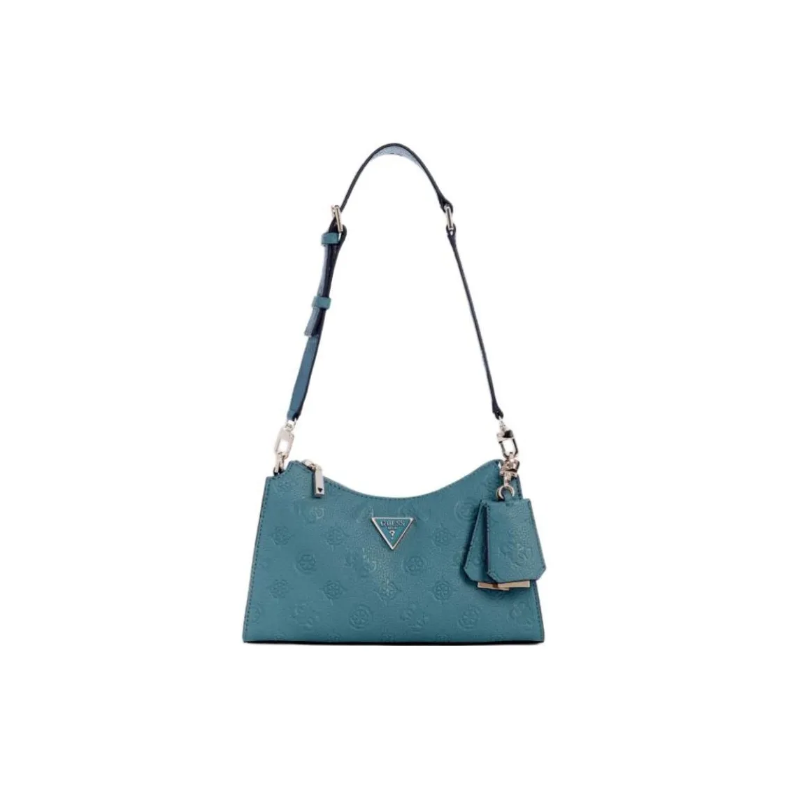 GUESS Artificial Leather Handbag, Shoulder Bag Women's Blue