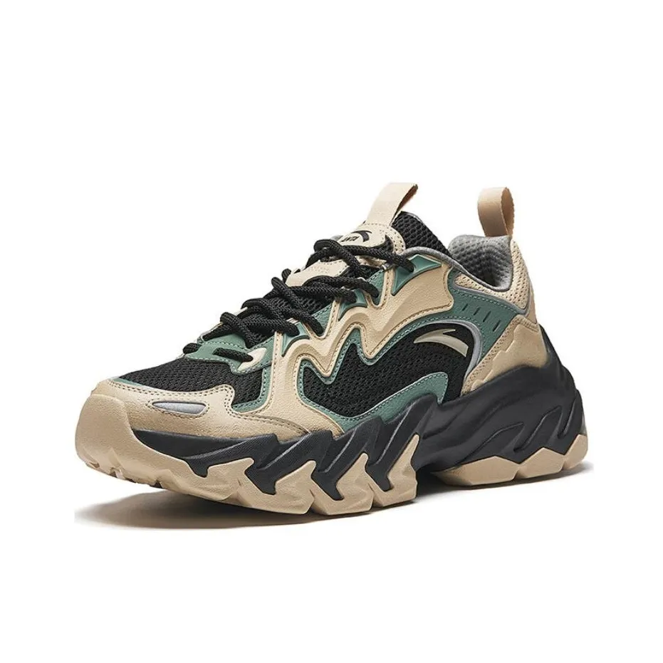 ANTA Сланец Противоскользящий Устойчивый к истиранию Низкий Топ Casual Мужской Бежевый Черный Зеленый