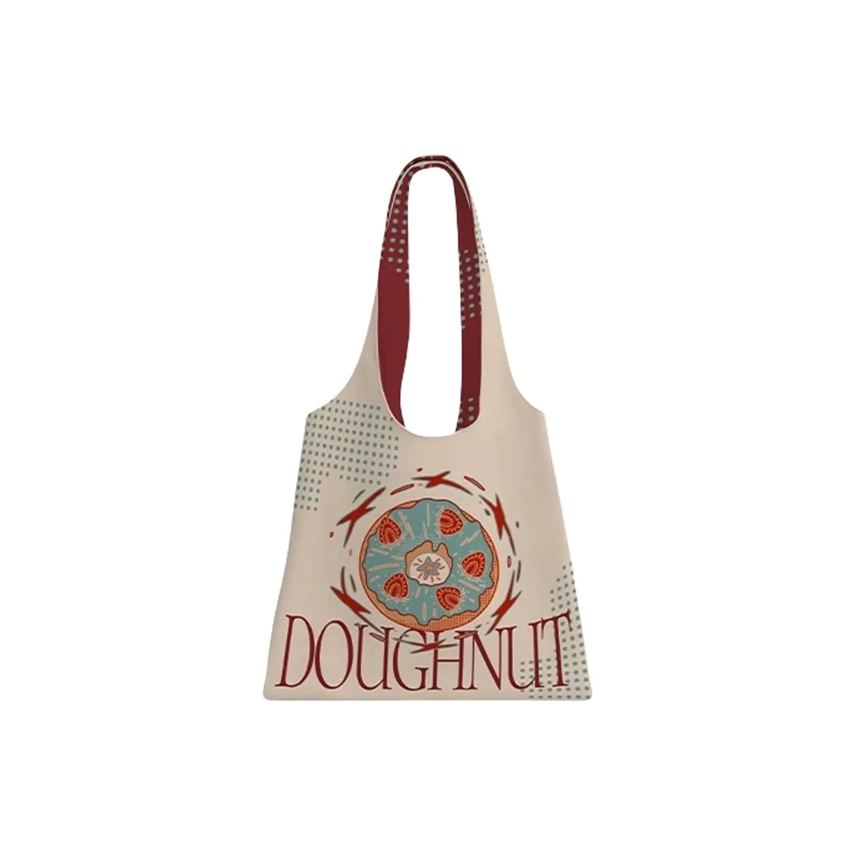 AOSONG Suede Technology Fabric Shoulder Bag Unisex Donut And Fashion Bag