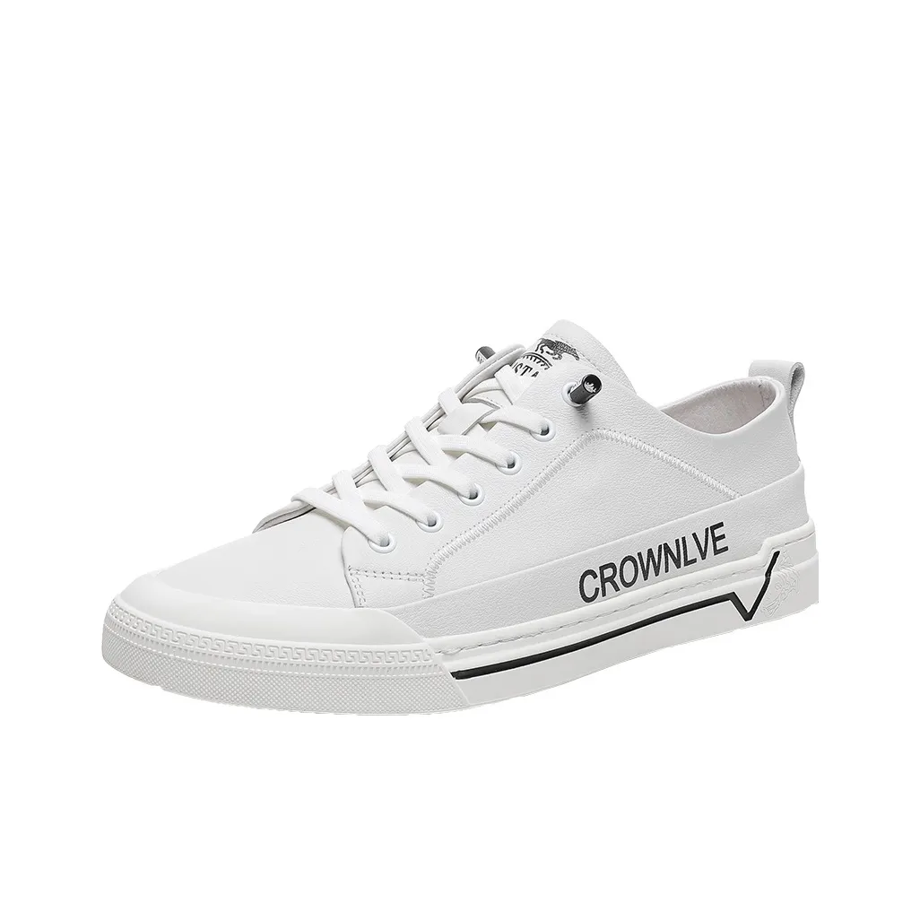 Auron Устойчивые к истиранию низкие кроссовки для скейтбординга Мужские Белые