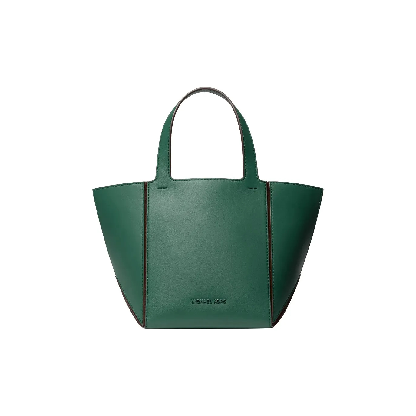 MICHAEL KORS Cow Leather Tote Bag Shopping Bag Handbag Small Size Women's Olive Green