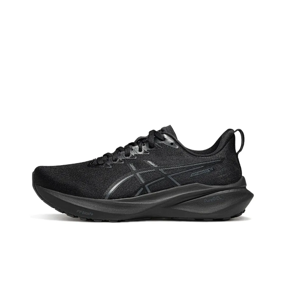 ASICS GT 2000 13 Устойчивый к истиранию Дышащий Верх Поддержка Низкий Верх Беговые кроссовки Женские Черный