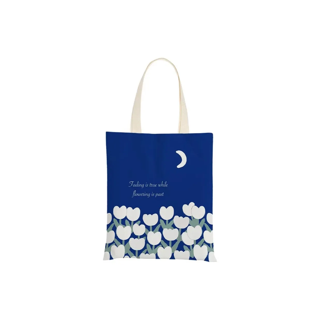 AOSONG Canvas Bag, Tote Handbag Small Medium Large Size Unisex Klein Blue