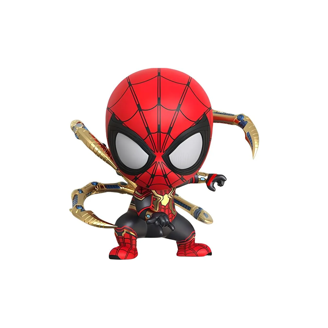 Hot Toys Spider Man Cosb934 Hero Without Return Integrated Suit With Pincers Chibi Figures 10.5cm
