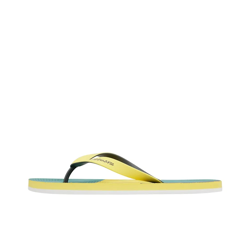 HOTMARZZ Abrasion-Resistant Slip-Resistant Flip Flops Men's Yellow