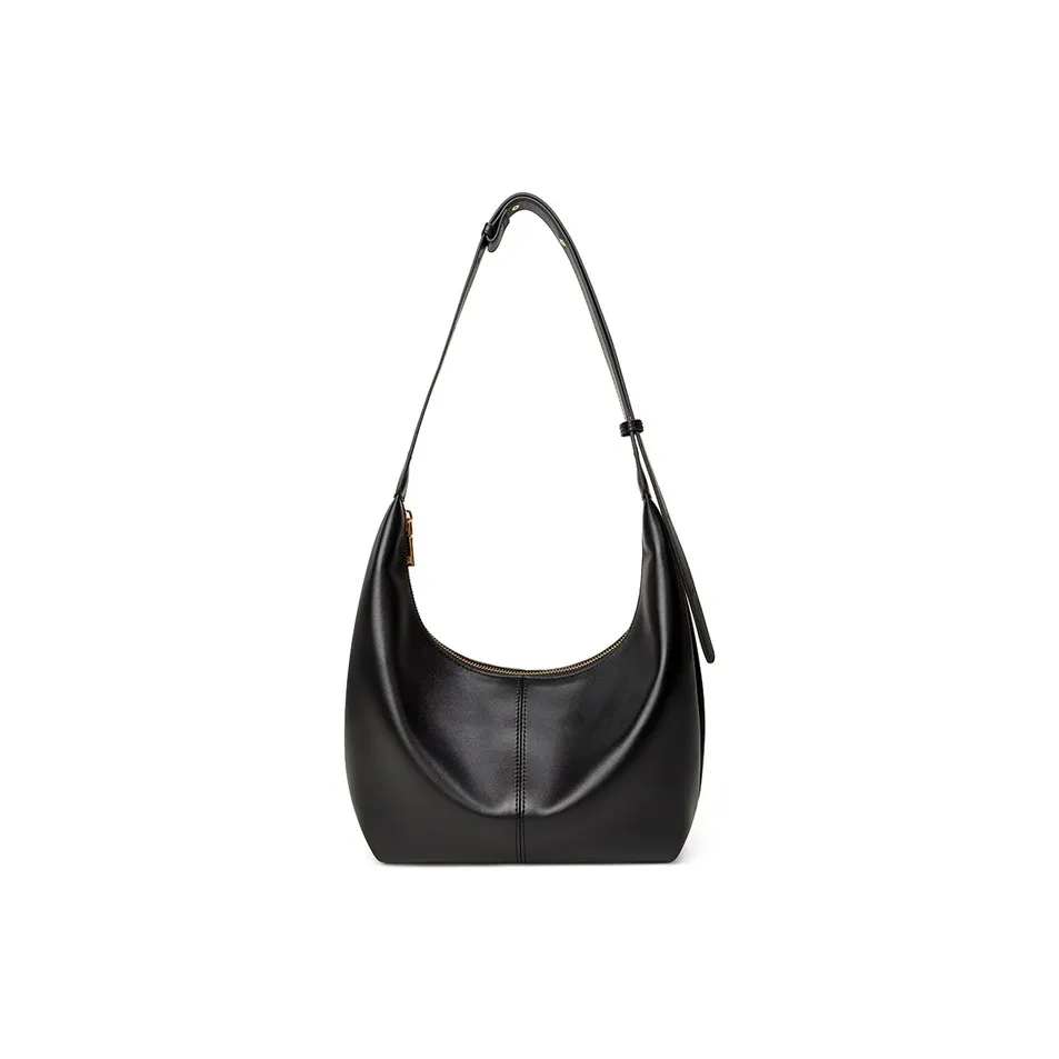 Teenmix Сумка через плечо из синтетической кожи Crescent Moon Сумка Обычная Женская Карамель Черный