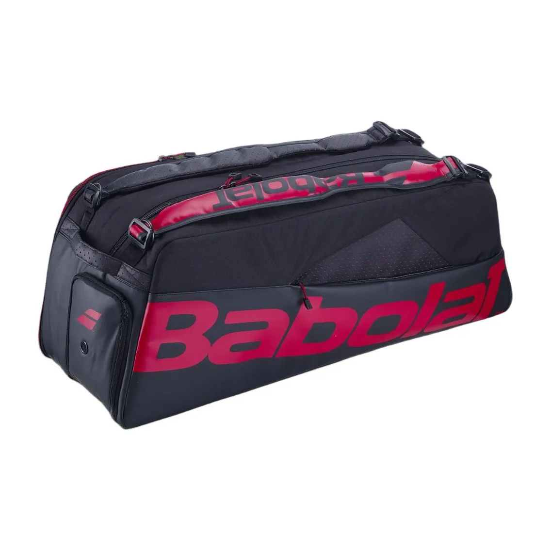 Babolat Сумки для бадминтонных ракеток 10 шт. Пачка Повседневный Стиль Позиционирование Рюкзак Черный Красный Унисекс Индивидуальное Отделение для обуви