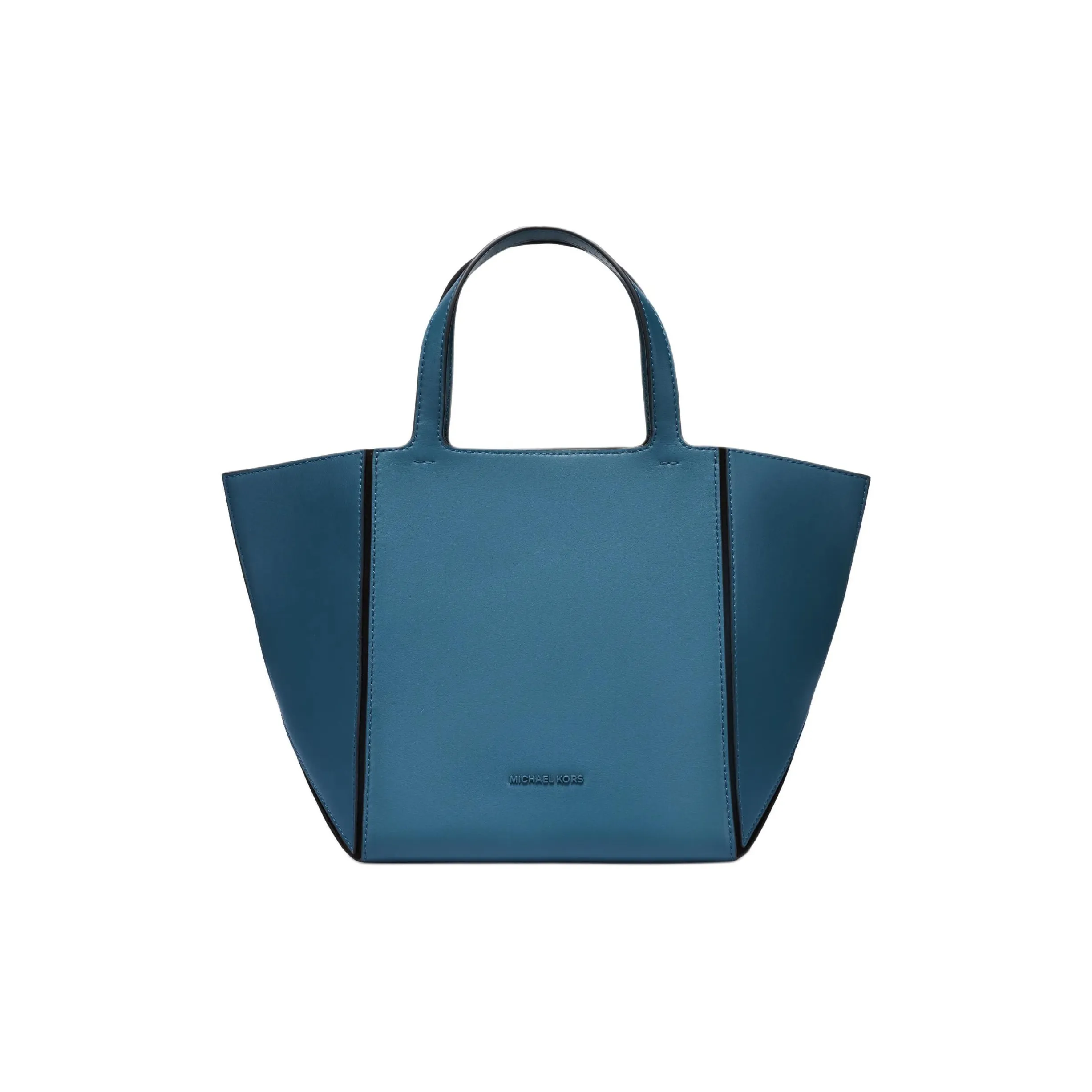 MICHAEL KORS Cow Leather Tote Bag, Shopping Bag, Handbag Medium Size Women's Coarse Cloth Blue
