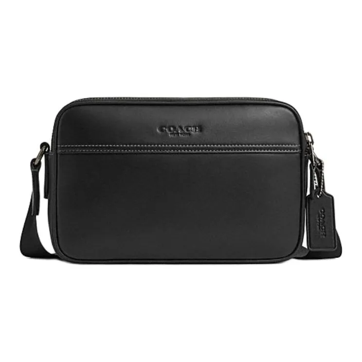 COACH Graham Коровья кожа Сумка через плечо Средний Мужской Черный