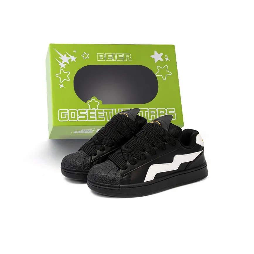 BEIER Couple Versatile Shell Head Low-Top Skateboard Shoes Unisex