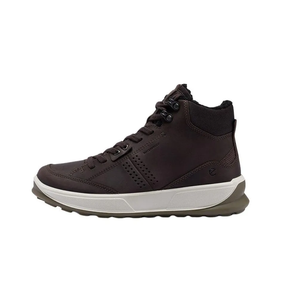 Ecco Высокие Топы Повседневная Обувь Мужская Коричневая