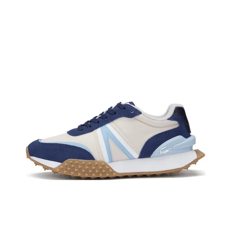 LACOSTE Collaboration Низкий Топ Casual Женский Экрю Темно-Синий