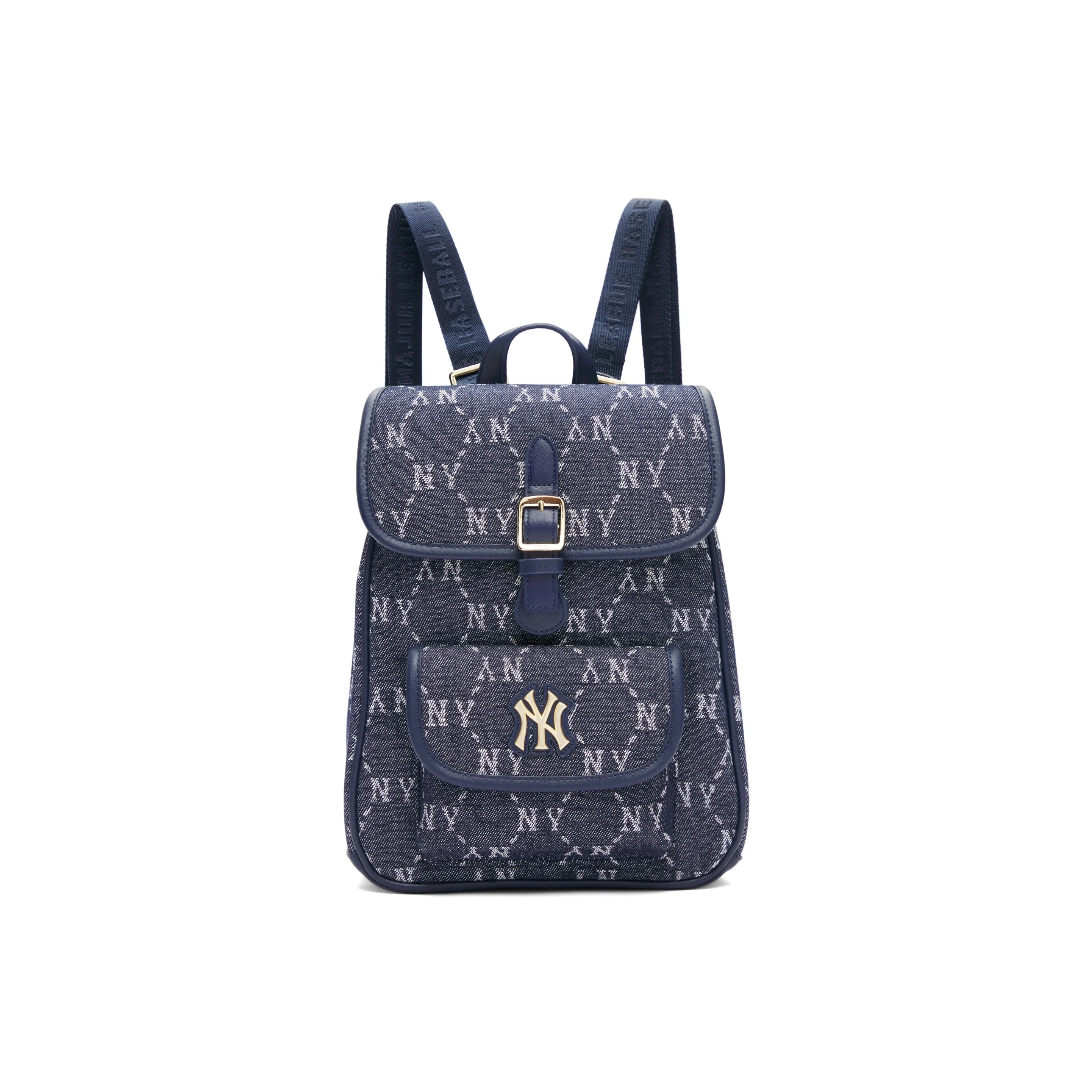 MLB New York Yankees New York Yankees Monogram Polyester Backpack Regular Unisex Navy Blue