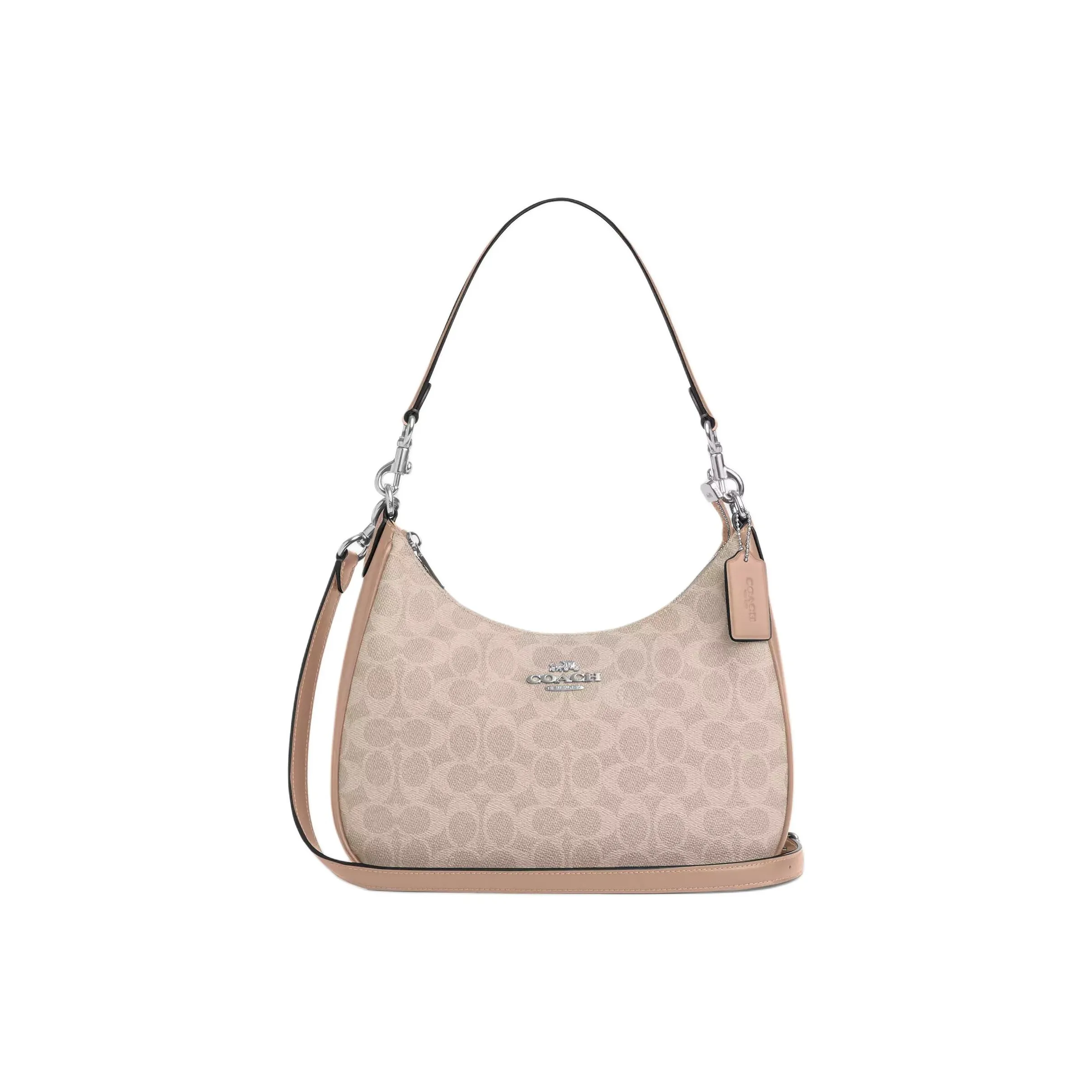 COACH Teri Coated Canvas Portable Crossbody Bag, Shoulder Bag Tubas Women's Sand