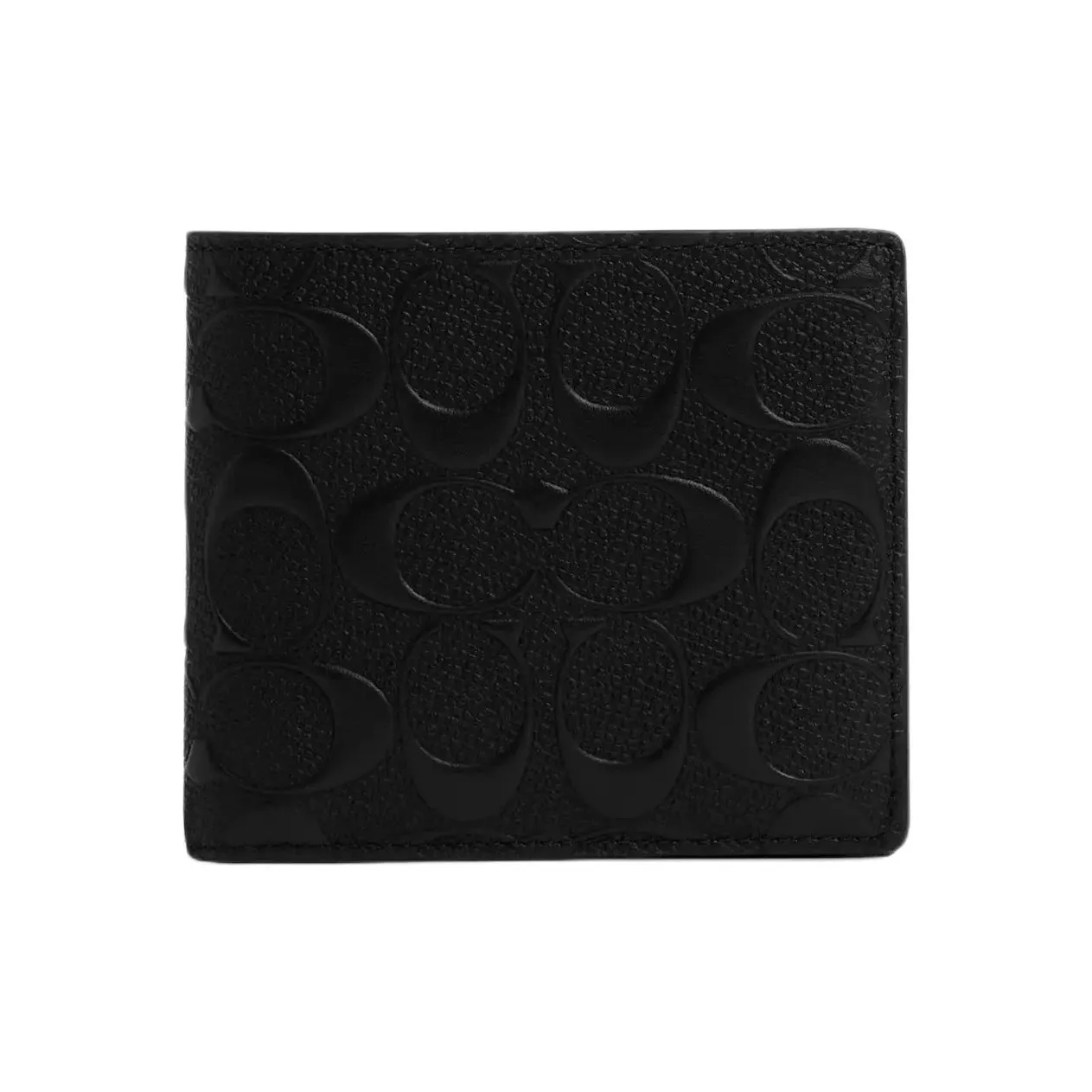 COACH Calfskin Coin Purse Mini Women's Black
