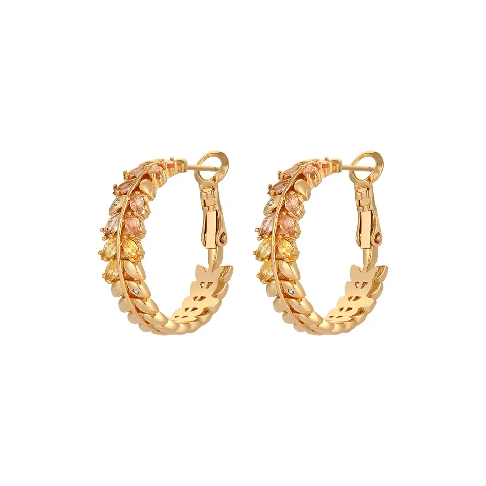 ERYU Серьги из сплава женские золотые