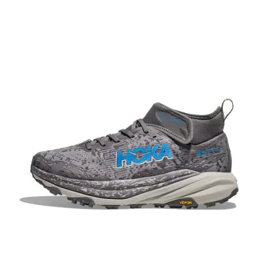 HOKA ONE ONE SPEEDGOAT 6 Противоскользящий Отскок MID Беговые кроссовки Мужской Серый