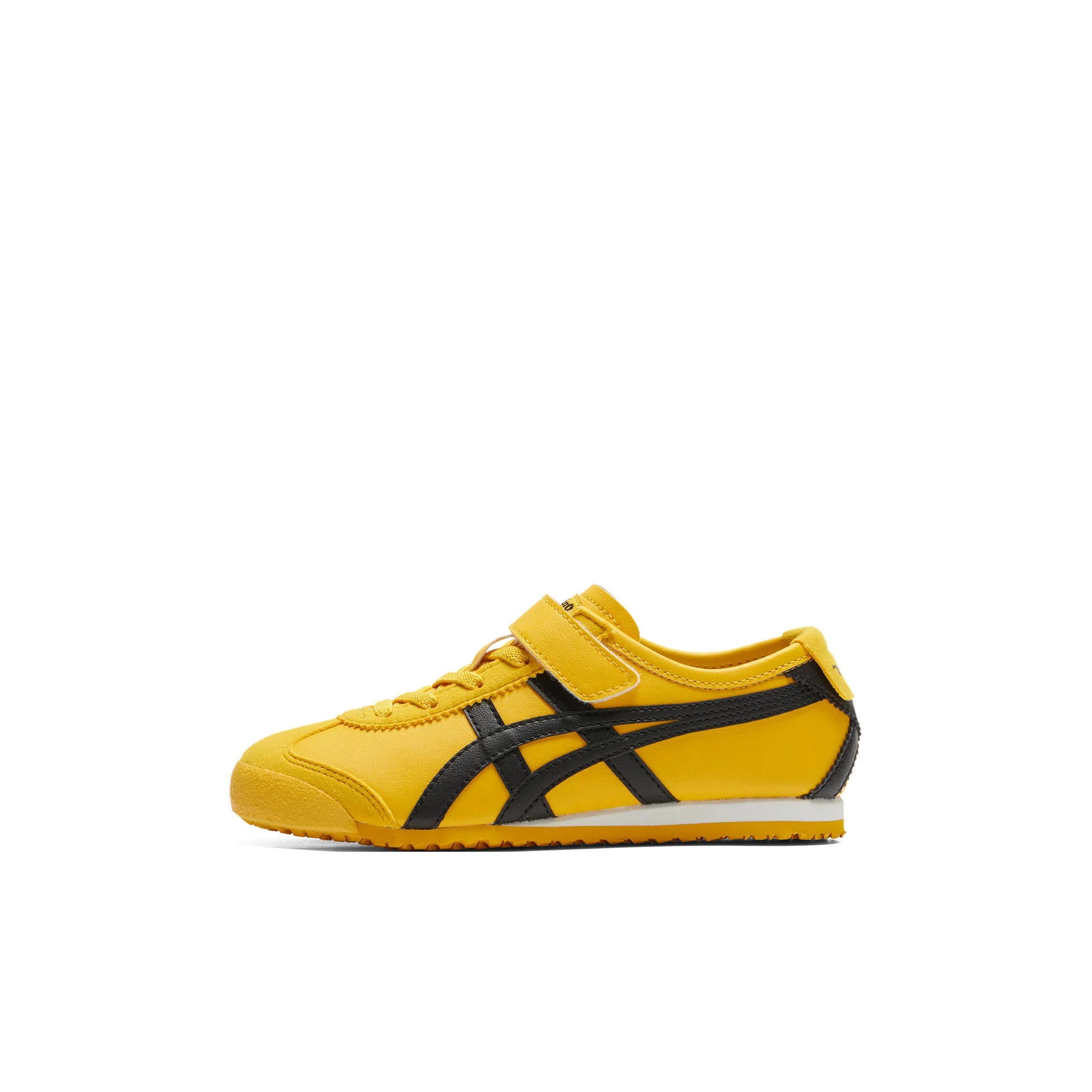 Onitsuka Tiger MEXICO 66 Slip-on Устойчивый к истиранию Низкий Топ KIDS Lifestyle Shoes Желтый Черный KIDS