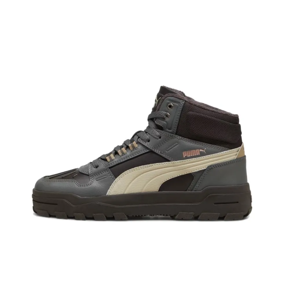 PUMA REBOUND High Top Casual Shoes Unisex Black Gray