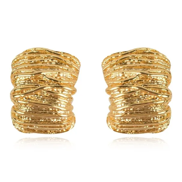 Rhymes Серьги с золотым покрытием из меди женские