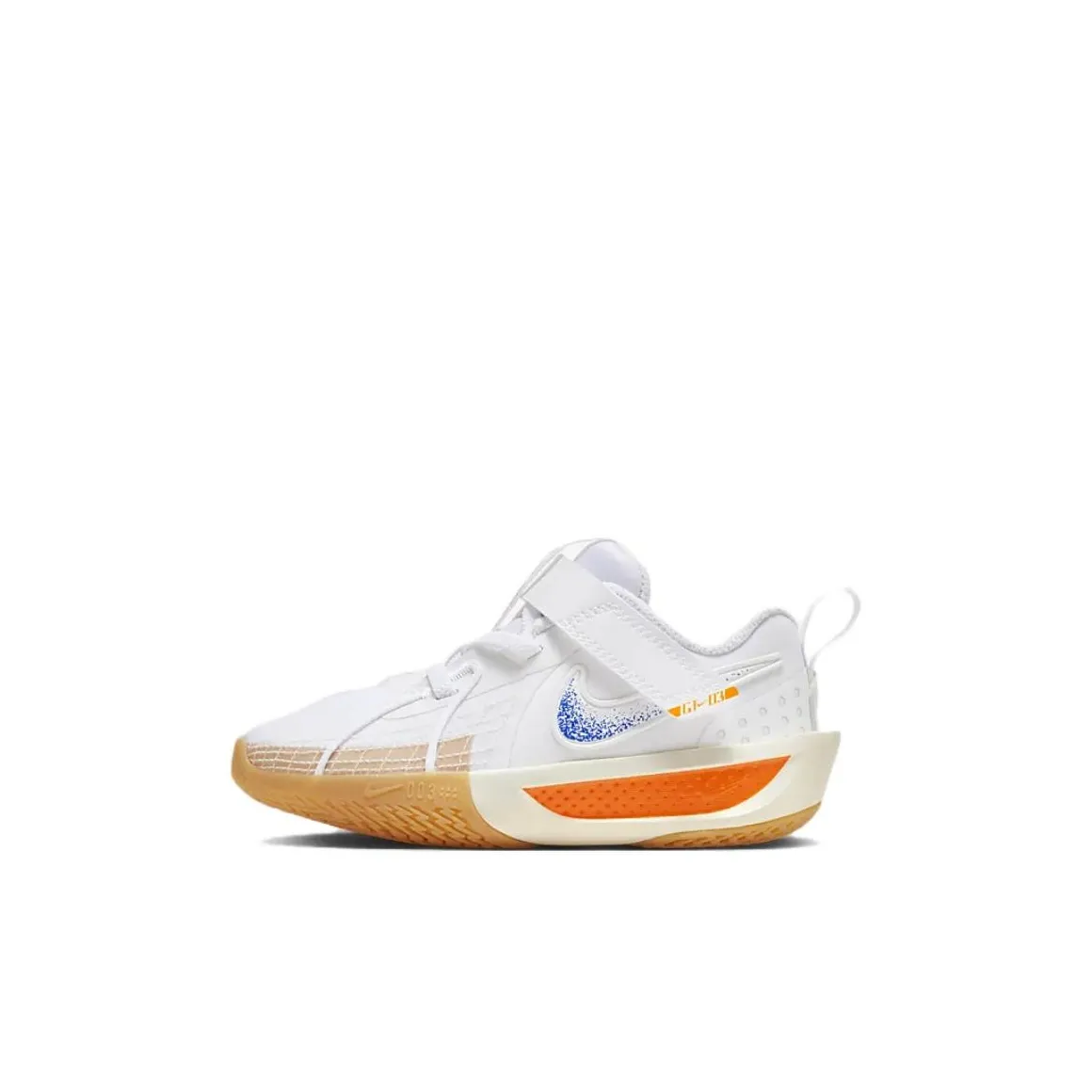 Nike G.T. Cut 3 Slip-Resistant Abrasion-Resistant Low Top Children's Basketball Shoes White Blue Infant