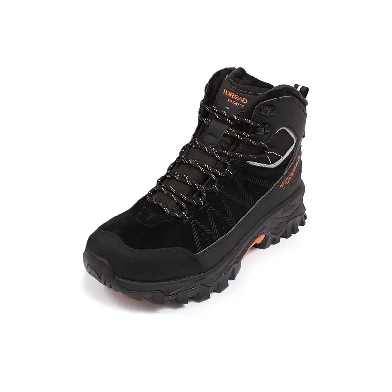 TOREAD Slip-resistant Abrasion-resistant MID Топ Альпинизм Обувь Мужская Черный Оранжевый
