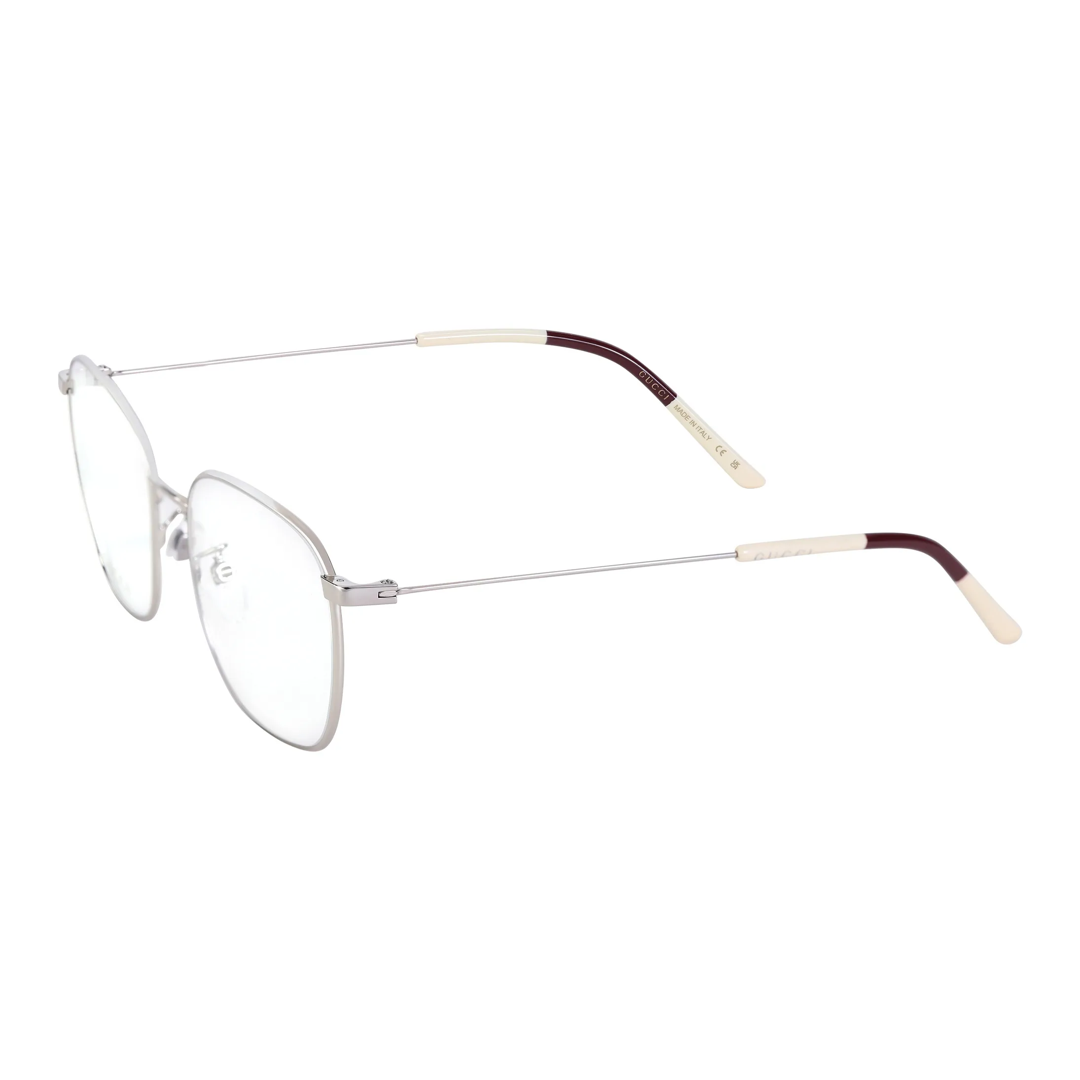 GUCCI Alloy Square Eyeglass Frames Men's
