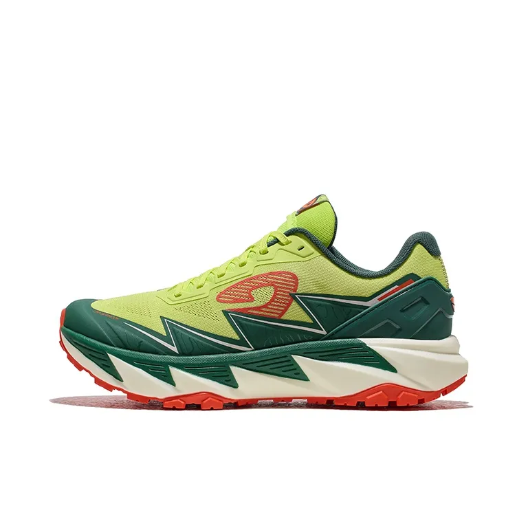 HOT POTATO Cushioning Abrasion Resistant Lightweight Slip Resistant Low Top Trail Running Shoes Unisex No Anxiety/Green